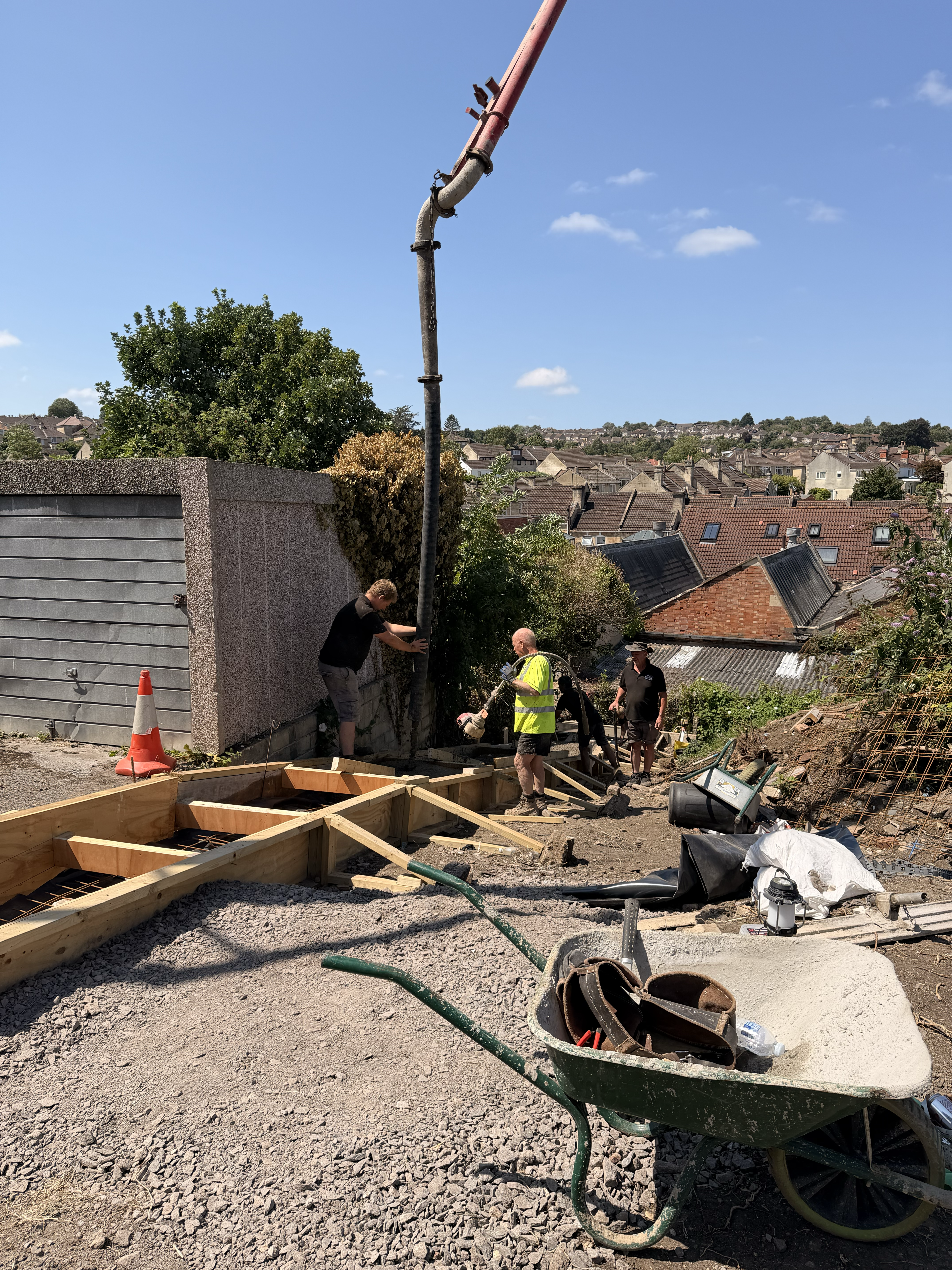 Concrete steps pour project